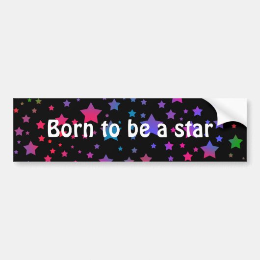 Neon Stars Bumpersticker (Voorkant)