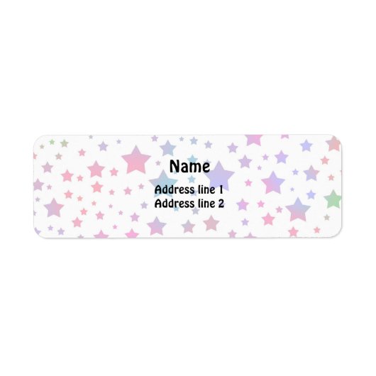 Neon Stars Etiket (Voorkant)