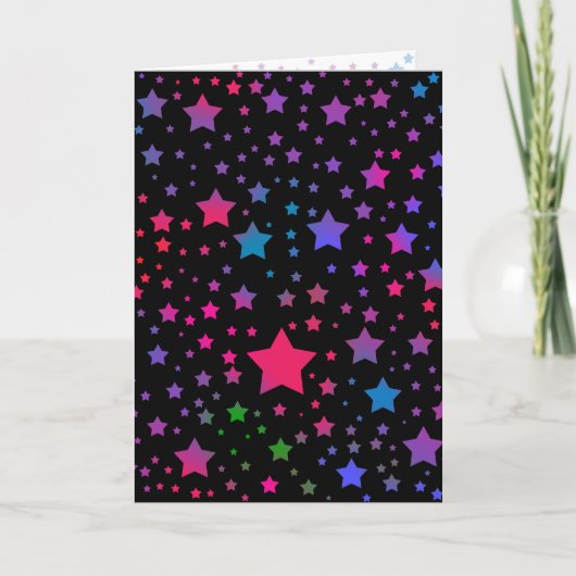 Neon Stars Kaart (Voorkant)