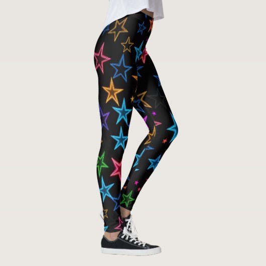 Neon Stars Leggings (Rechts)