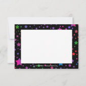 Neon Stars RSVP Kaartje (Achterkant)