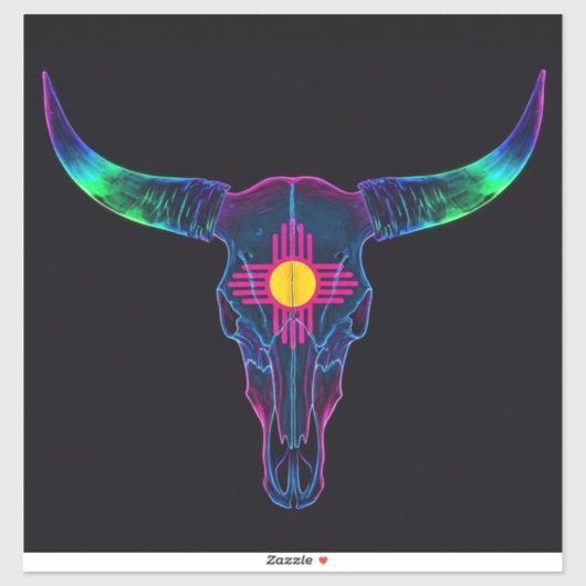 Neon Steer Sticker (Vel)