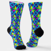 neon ster sokken (Gebogen)