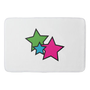 Neon sterren badmat