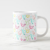 Neon Stethoscoop patroon Grote Koffiekop (Rechts)