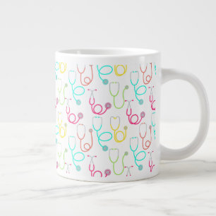 Neon Stethoscoop patroon Grote Koffiekop