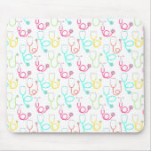 Neon Stethoscoop patroon Muismat (Voorkant)