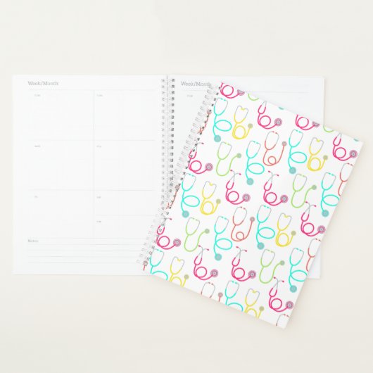 Neon Stethoscoop patroon Planner (Display)