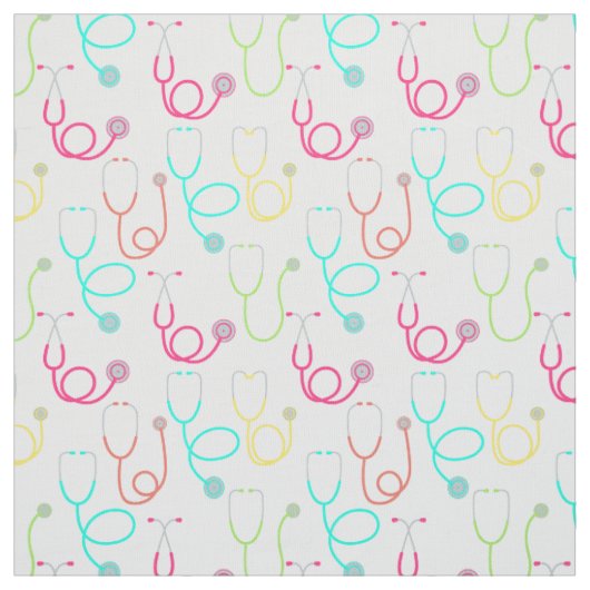 Neon Stethoscoop patroon Stof (Swatch)