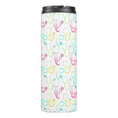 Neon Stethoscoop patroon Thermosbeker (Achterkant)