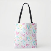 Neon Stethoscoop patroon Tote Bag (Voorkant)