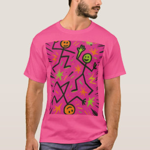 Neon Stick Figures Tank – Comic Chaos Energy