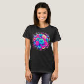 Neon stijl bloemen t-shirt (Voorkant volledig)