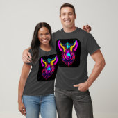 Neon stijl kleur electro rave feest grappig t-shirt (Unisex)