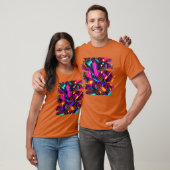 Neon stijl UV Glow feest Rave grappig T-shirt (Unisex)