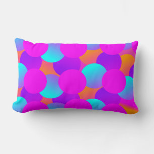 Neon Stippen Kinder Bubbles Ombre Patroon Kussen