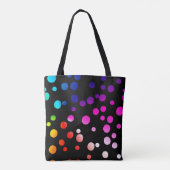 Neon Stippen met zomertekst Tote Bag (Achterkant)