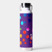 Neon-Stippen op Paars Waterfles (Voorkant)