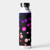 Neon Stippen op zwart Waterfles (Links)