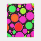 Neon Stippenfeest Fleece Deken (Voorkant)