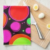 Neon Stippenfeest Theedoek (Quarter Fold)
