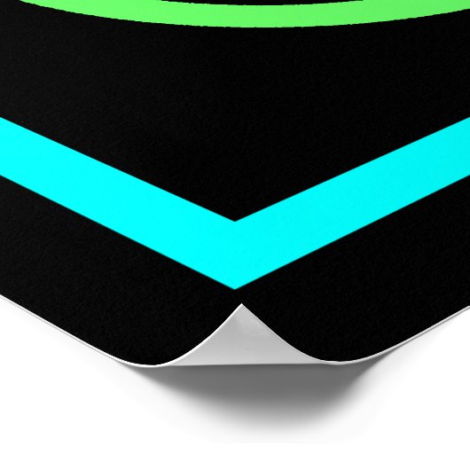 Neon Stoplight Poster (Hoek)