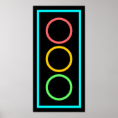 Neon Stoplight Poster (Voorkant)