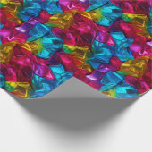 Neon-stralingsgeometrie Cadeaupapier (Hoek)