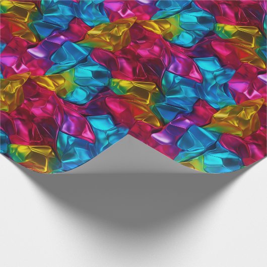 Neon-stralingsgeometrie Cadeaupapier (Hoek)