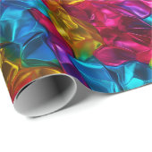 Neon-stralingsgeometrie Cadeaupapier (Rol Hoek)