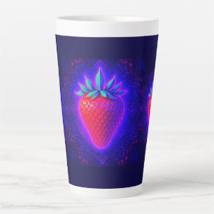 Neon Strawberry levendige Look Latte mok