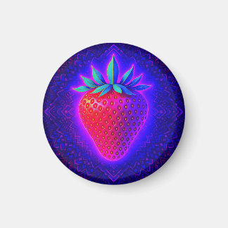 Neon Strawberry levendige Look magneet
