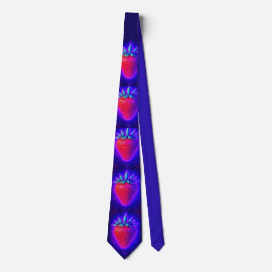Neon Strawberry levendige Look stropdas (Voorkant)