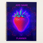 Neon Strawberry levendige uitkijk Planner (Voorkant)