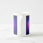 Neon Strawberry levendige uitzicht bone china mok (Achterkant)