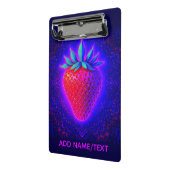 Neon Strawberry levendige uitzicht klembord (Angled2)