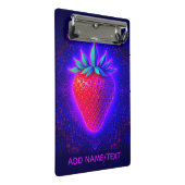 Neon Strawberry levendige uitzicht klembord (Schuin)