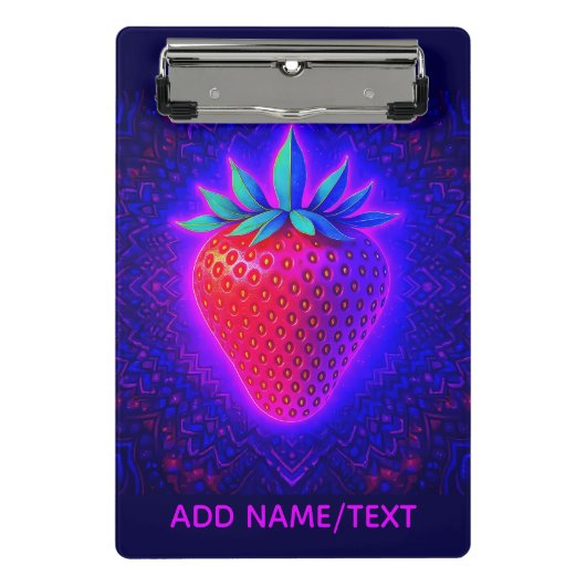Neon Strawberry levendige uitzicht klembord (Voorkant)