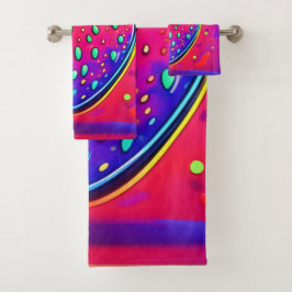 Neon Strawberry Pop Bad Handdoek