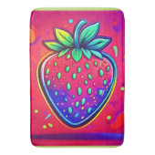 Neon Strawberry Pop Badmat (Voorkant Verticaal)