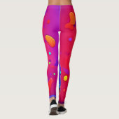 Neon Strawberry Pop Leggings (Achterkant)