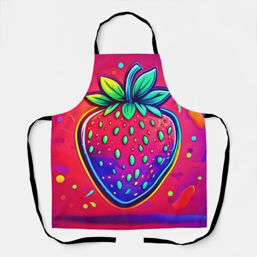 Neon Strawberry Pop Schort (Voorkant)