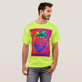 Neon Strawberry Pop T-shirt (Voorkant volledig)