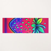 Neon Strawberry Pop Yogamat (Voorkant (horizontaal))
