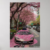 Neon Street Art Poster - Stadsgraffiti in Shenzhe (Voorkant)