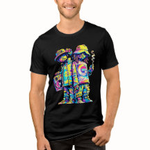 Neon Street Vibes Hip Hop Duo Grafisch