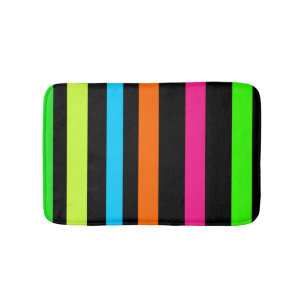 Neon strepen badmat