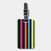 Neon strepen bagagelabel (Voorkant verticaal)