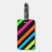 Neon strepen bagagelabel (Achterkant verticaal)