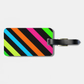 Neon strepen bagagelabel (Achterkant horizontaal)